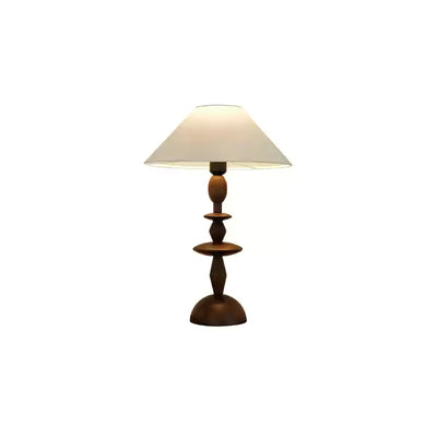 Halenir Wood Fabric Table Lamp