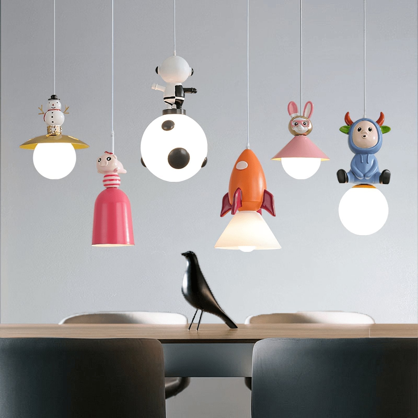 Viroxen Resin Whimsical Pendant Lights