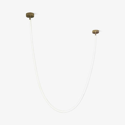Fenris Pendant Lamp Flexible Curve Silicone Brass