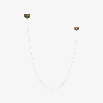 Fenris Pendant Lamp Flexible Curve Silicone Brass