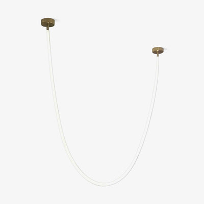 Fenris Pendant Lamp Flexible Curve Silicone Brass