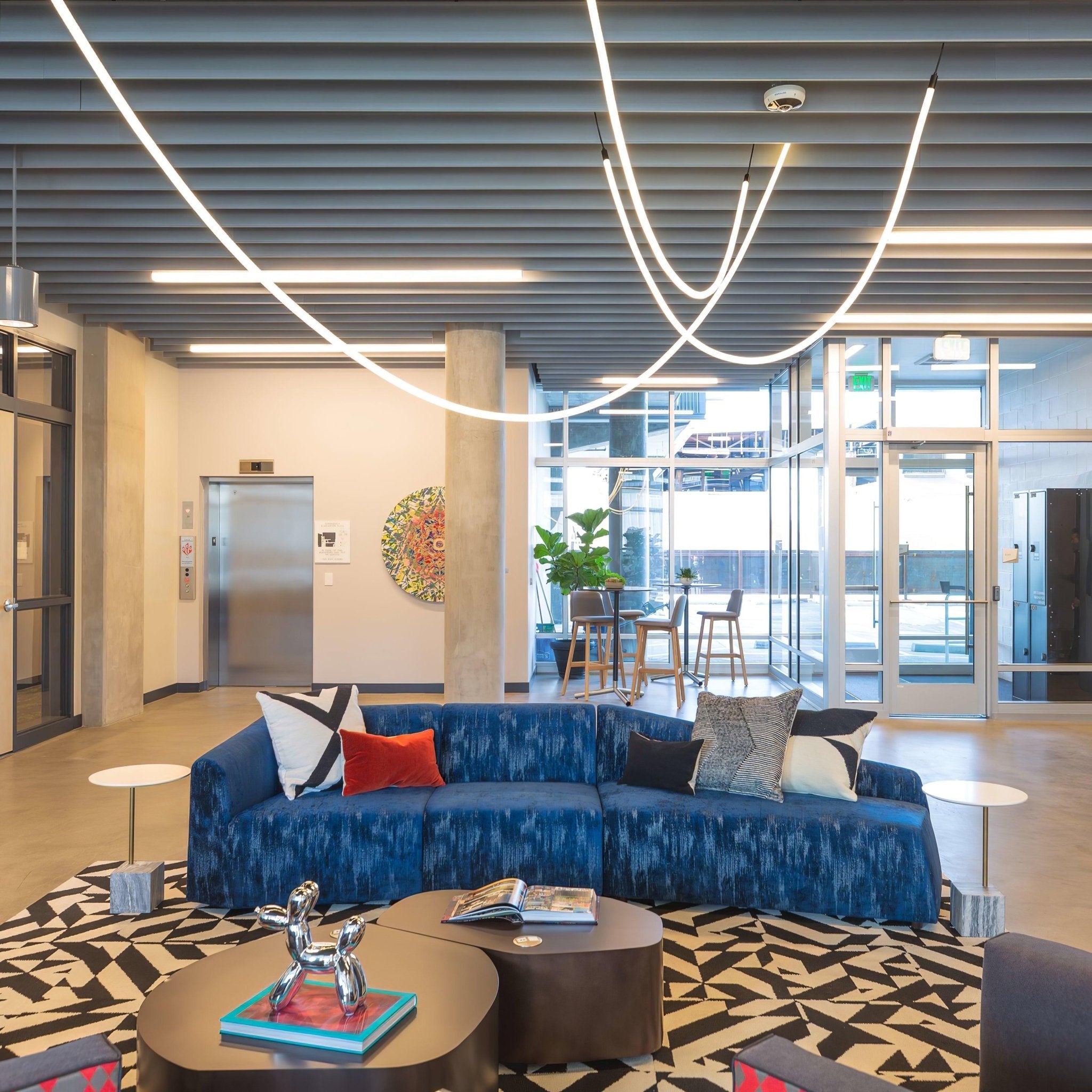 Fenris Pendant Lamp Flexible Curve Silicone Brass