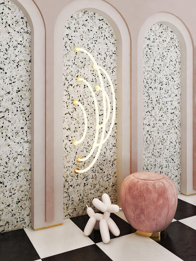 Fenris Pendant Lamp Flexible Curve Silicone Brass