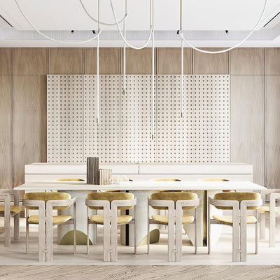 Fenris Pendant Lamp Flexible Curve Silicone Brass