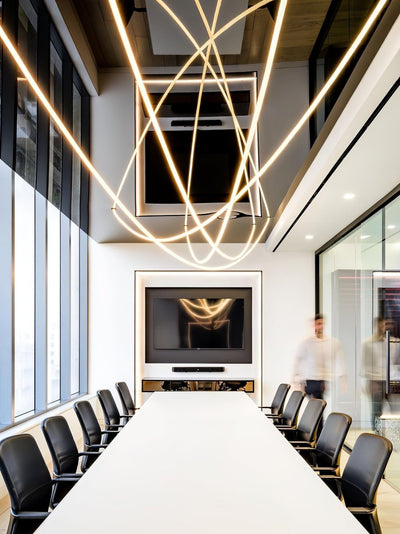 Fenris Pendant Lamp Flexible Curve Silicone Brass