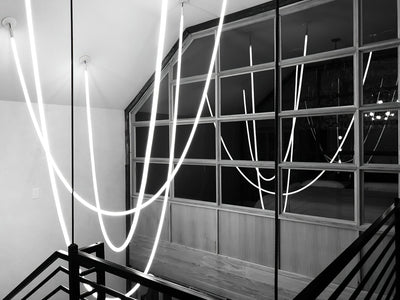 Fenris Pendant Lamp Flexible Curve Silicone Brass