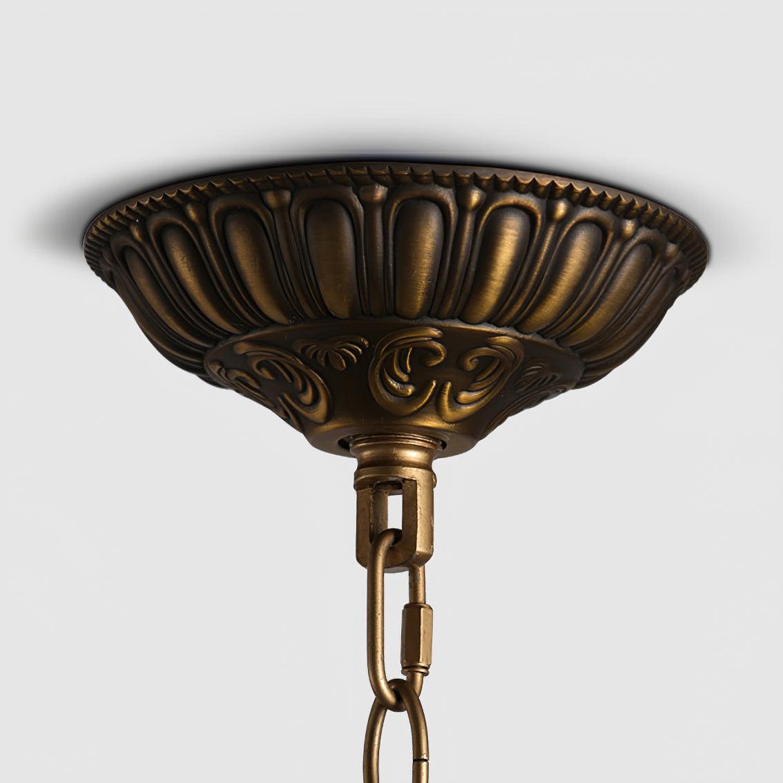 Elyinissa Chandelier Gold Globe Crystal Vintage