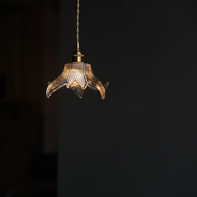 Aell Brass & Glass Glam Pendant Light