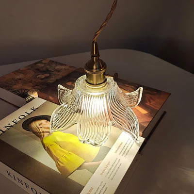 Aell Brass & Glass Glam Pendant Light