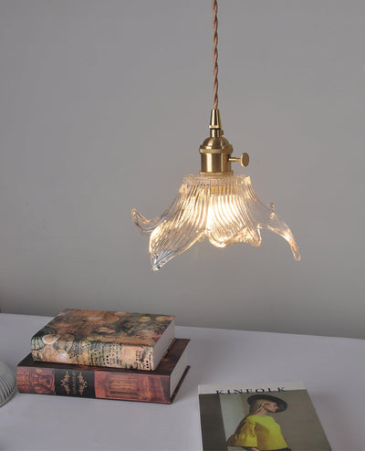 Aell Brass & Glass Glam Pendant Light