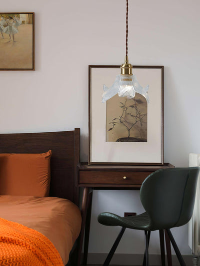 Aell Brass & Glass Glam Pendant Light