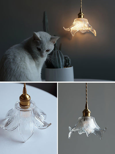 Aell Brass & Glass Glam Pendant Light