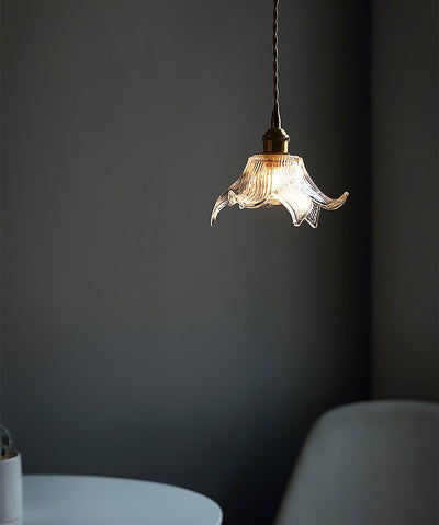 Aell Brass & Glass Glam Pendant Light