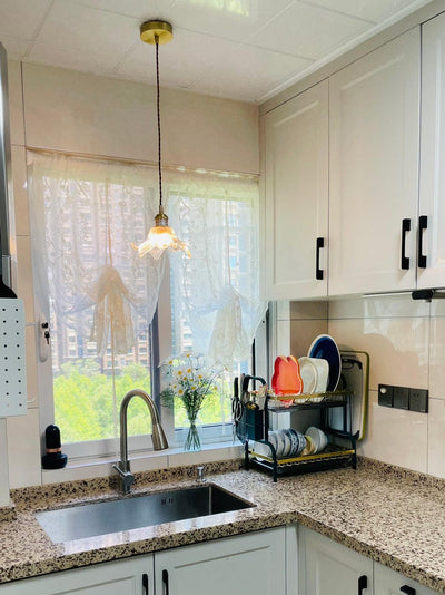 Aell Brass & Glass Glam Pendant Light