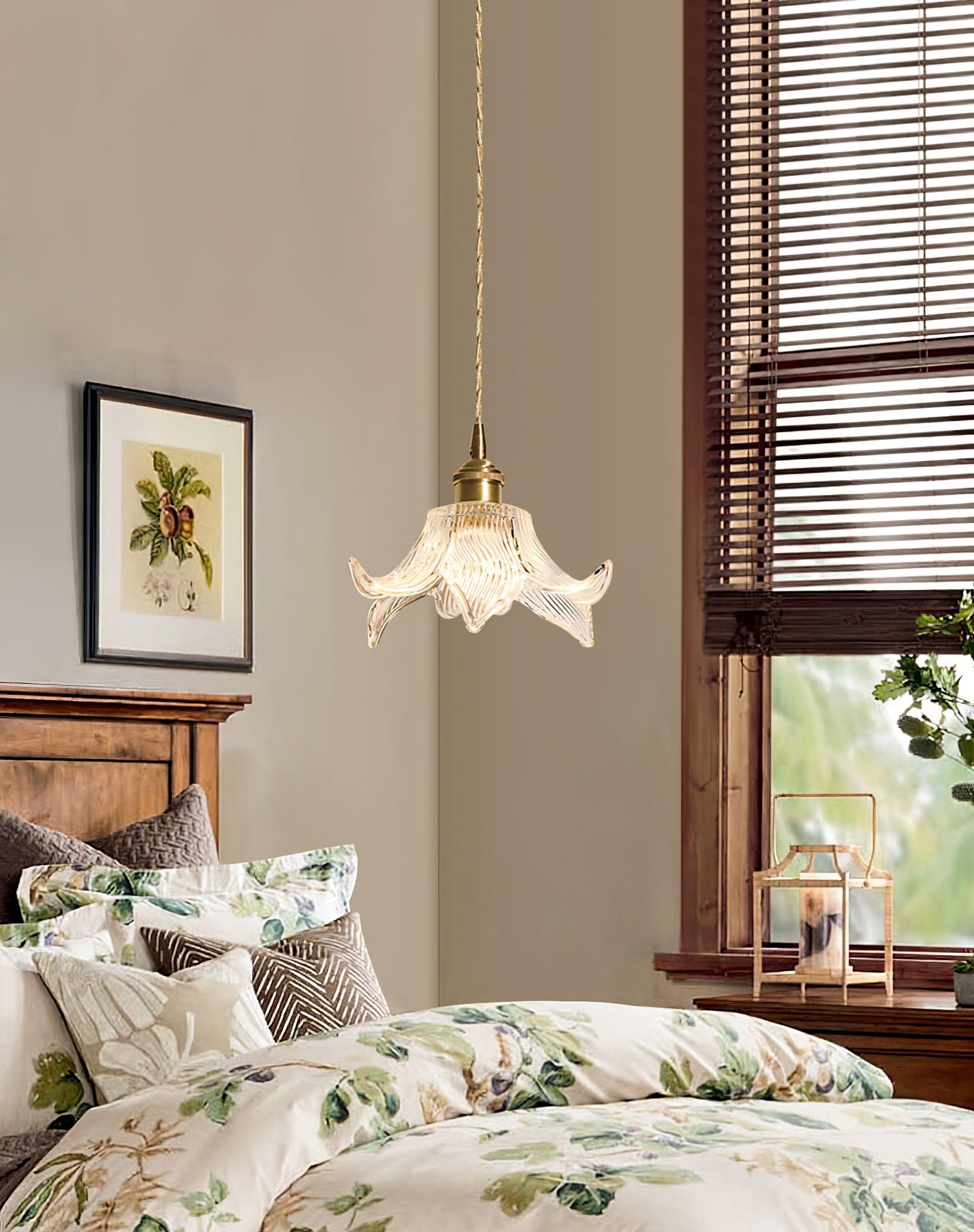 Aell Brass & Glass Glam Pendant Light