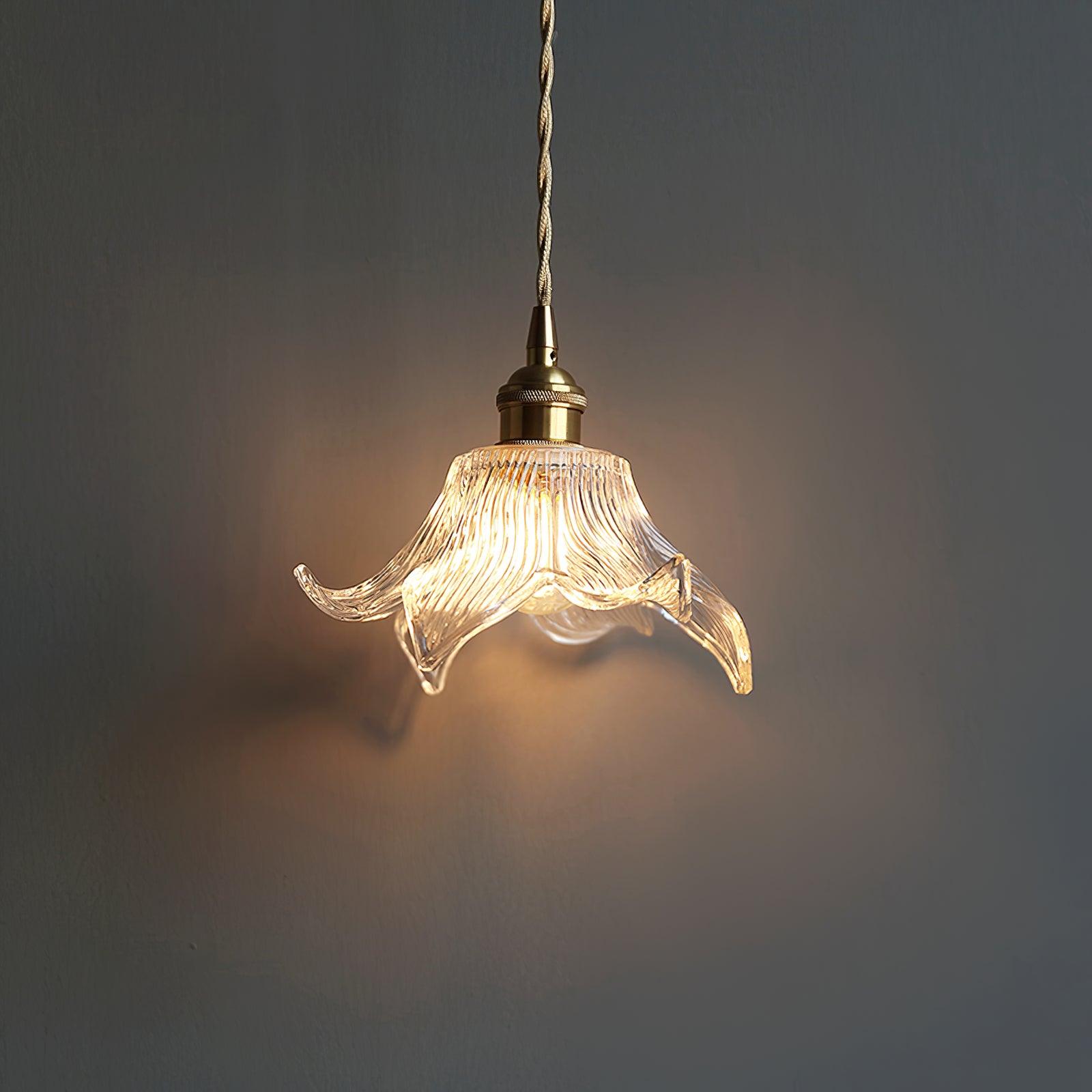Aell Brass & Glass Glam Pendant Light