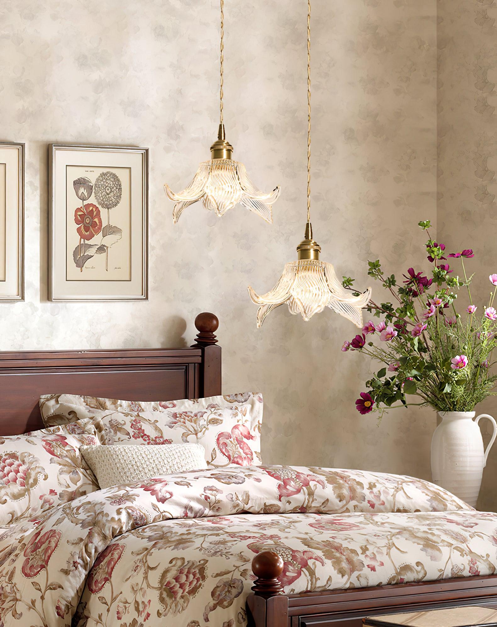 Aell Brass & Glass Glam Pendant Light