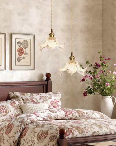 Aell Brass & Glass Glam Pendant Light