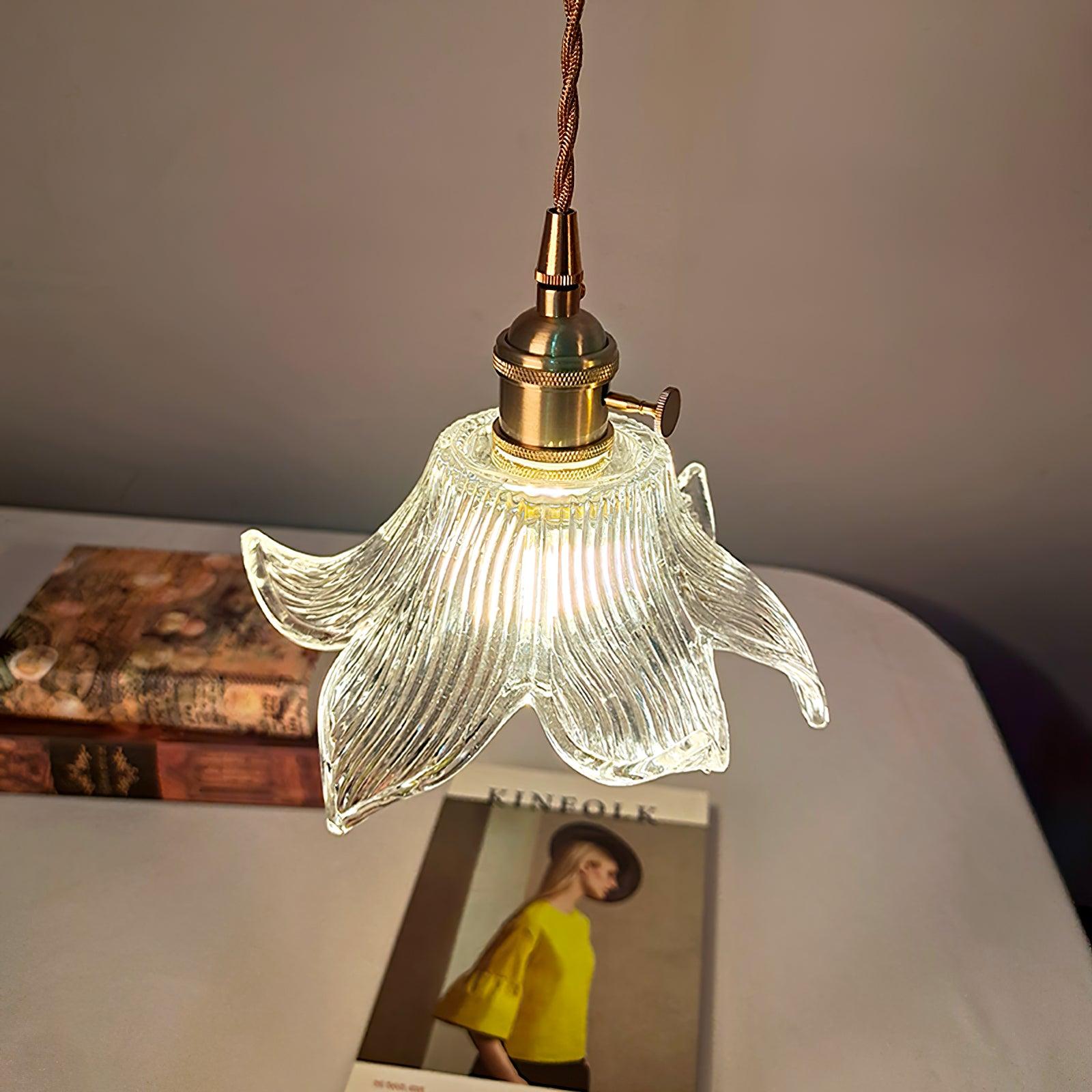 Aell Brass & Glass Glam Pendant Light