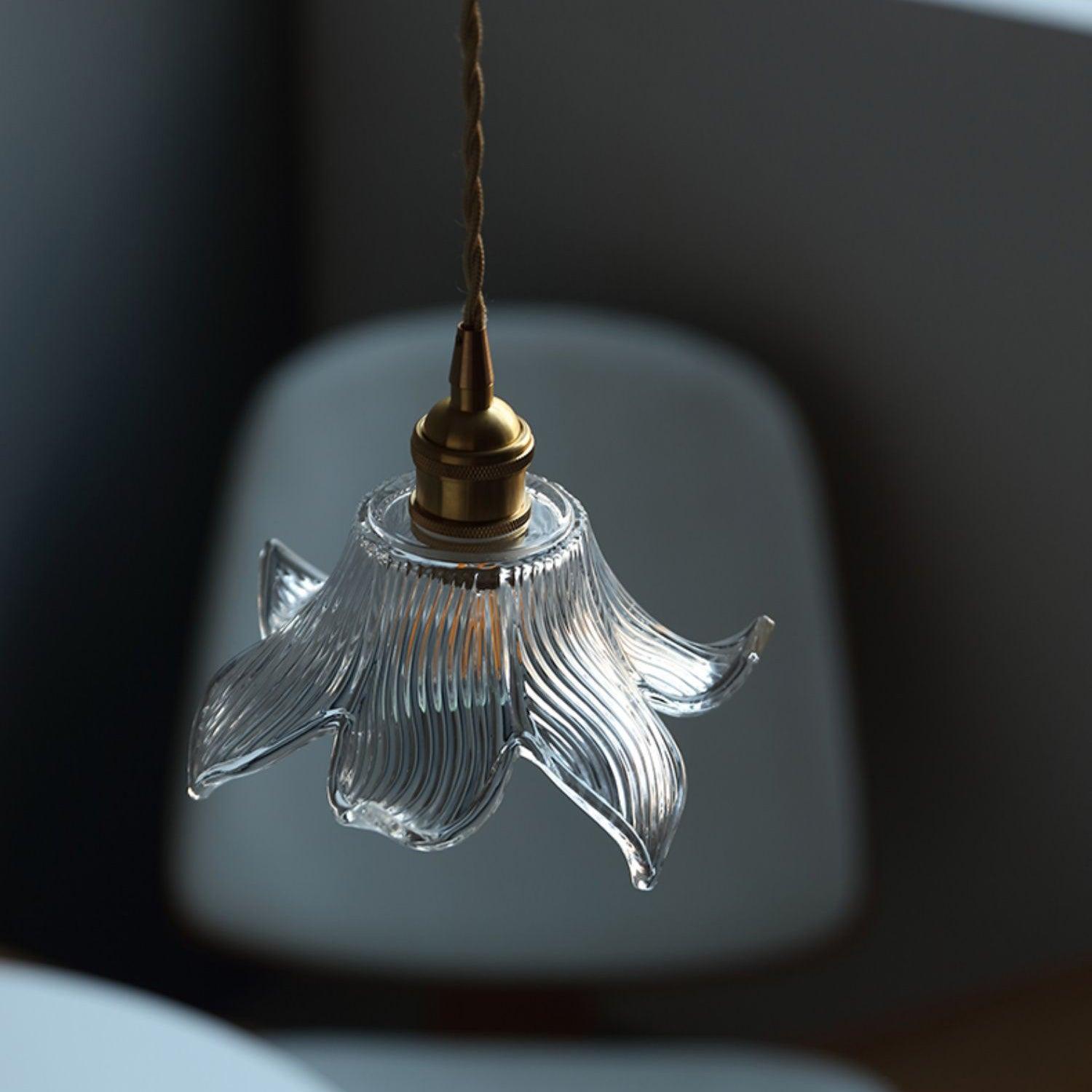 Aell Brass & Glass Glam Pendant Light