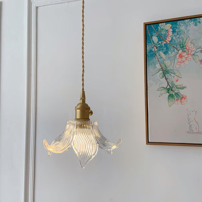 Aell Brass & Glass Glam Pendant Light