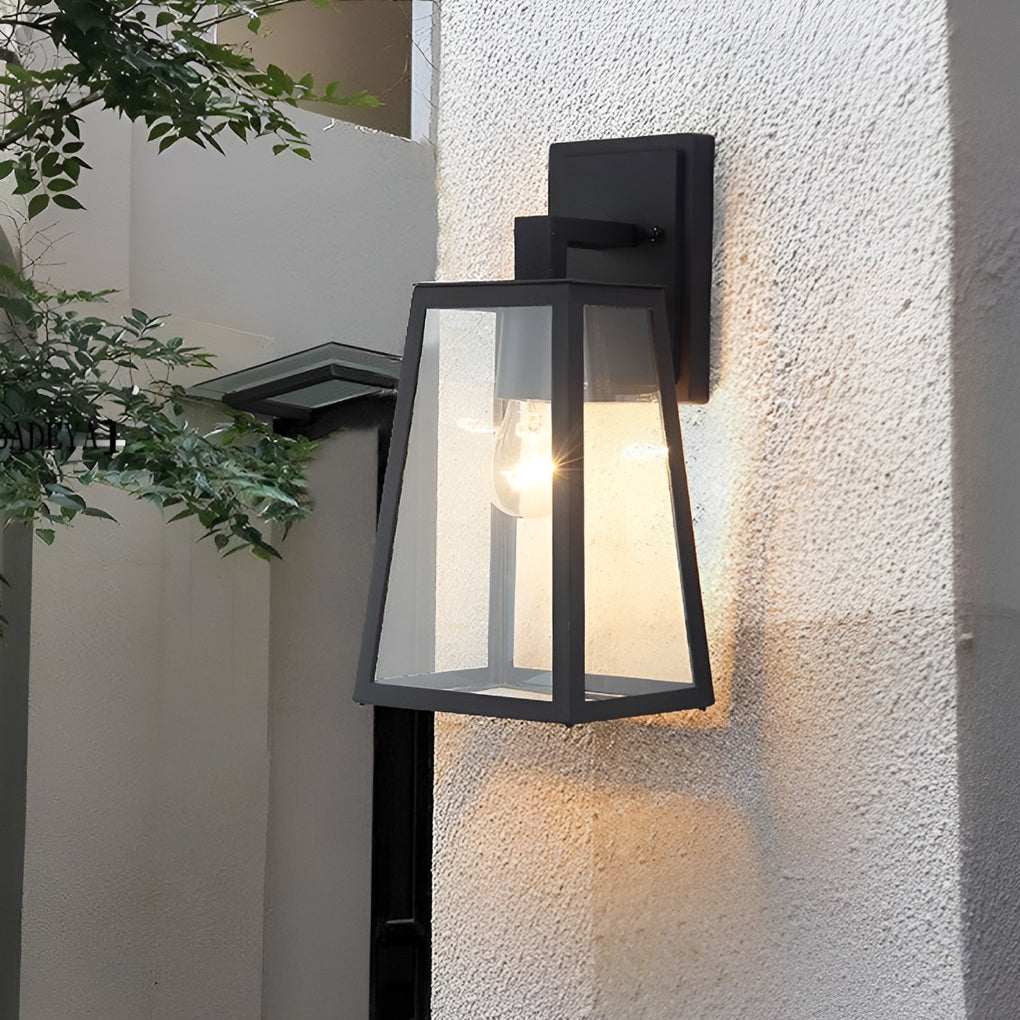 Larissa Trapezoidal LED Vintage Iron Outdoor Wall Light