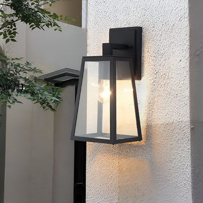 Larissa Trapezoidal LED Vintage Iron Outdoor Wall Light