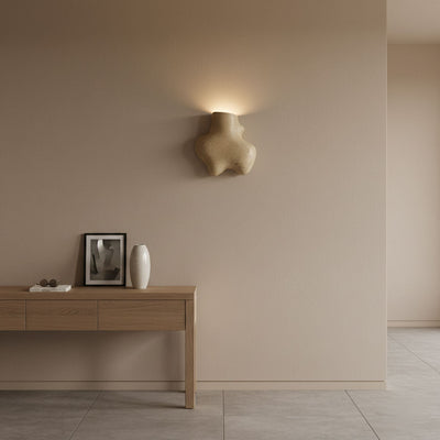 Whitlow Travertine Abstract Wall Lamp