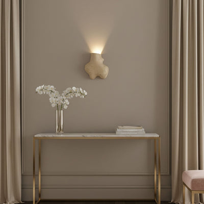 Whitlow Travertine Abstract Wall Lamp
