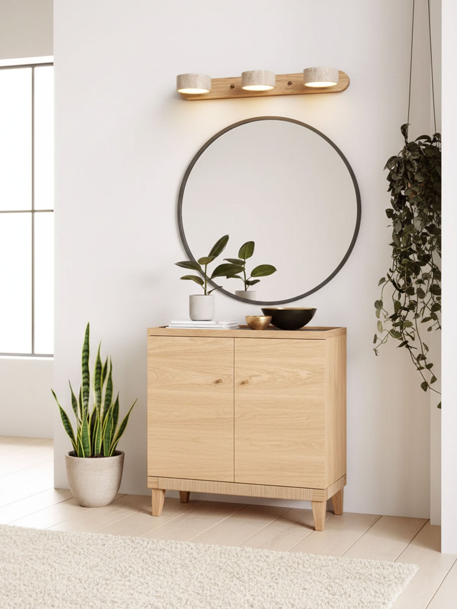 Neramere Travertine Duo Indoor Wall Light