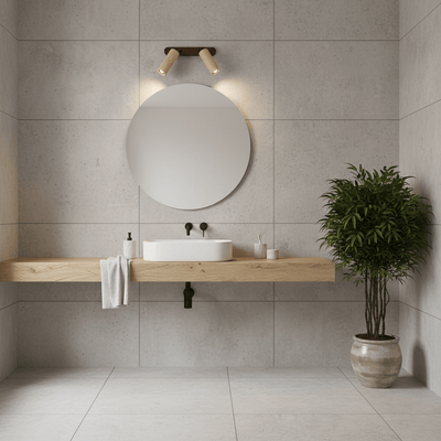 Sereise Travertine Beam Wall Light