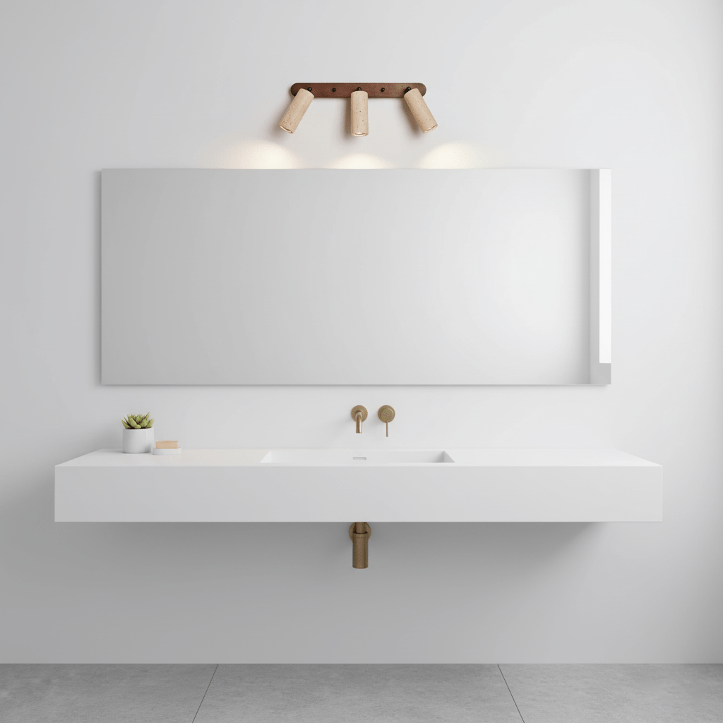 Sereise Travertine Beam Wall Light