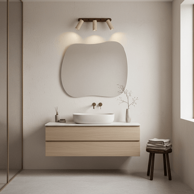 Sereise Travertine Beam Wall Light