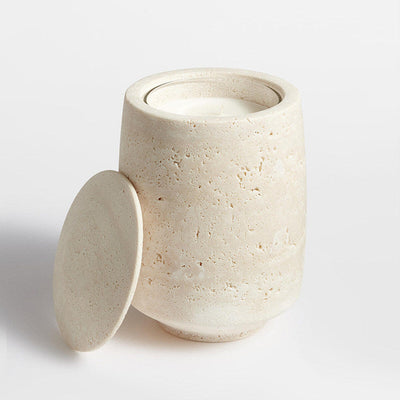 Sovel Elegant Interior Modern Natural Travertine Stone Candle Holder
