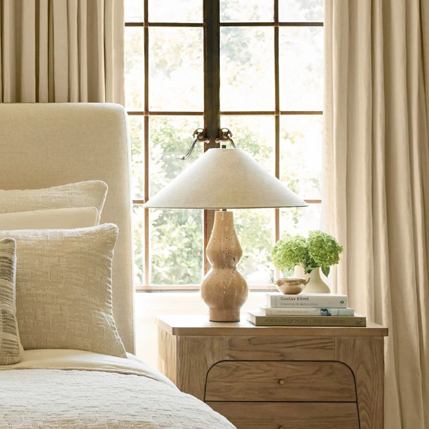 Travertine Double-Gourd Table Lamp