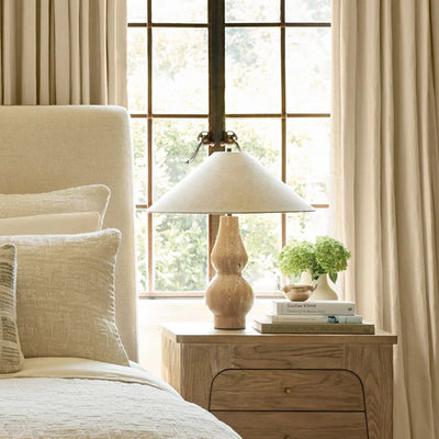 Travertine Double-Gourd Table Lamp