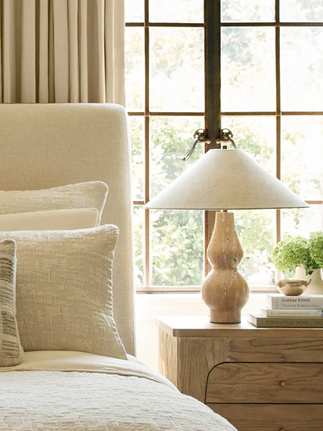 Travertine Double-Gourd Table Lamp