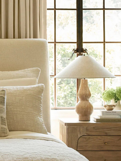 Travertine Double-Gourd Table Lamp