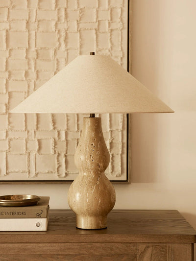 Travertine Double-Gourd Table Lamp