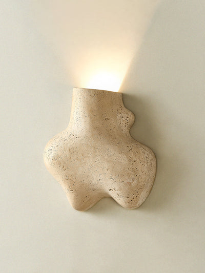 Whitlow Travertine Abstract Wall Lamp