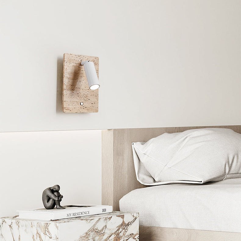 Selan Travertine Axis Directional Sconce