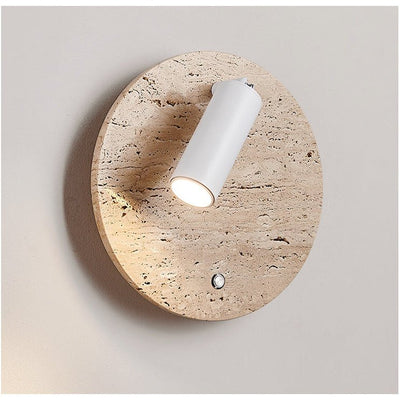 Selan Travertine Axis Directional Sconce
