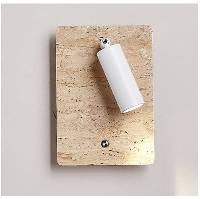 Selan Travertine Axis Directional Sconce