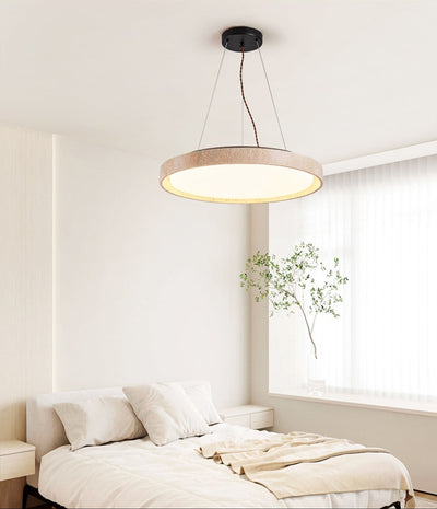 Seranena Travertine Circle LED Pendant Light