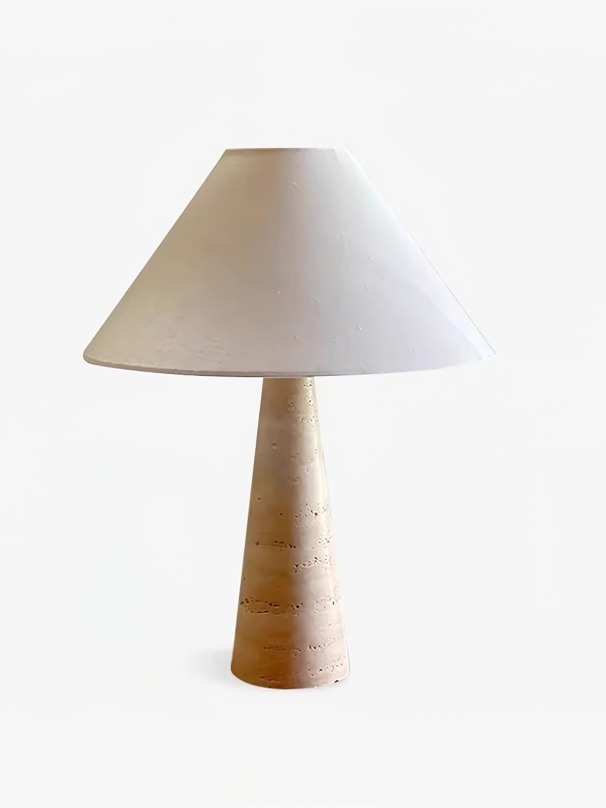 Tavarette Travertine Column Table Lamp