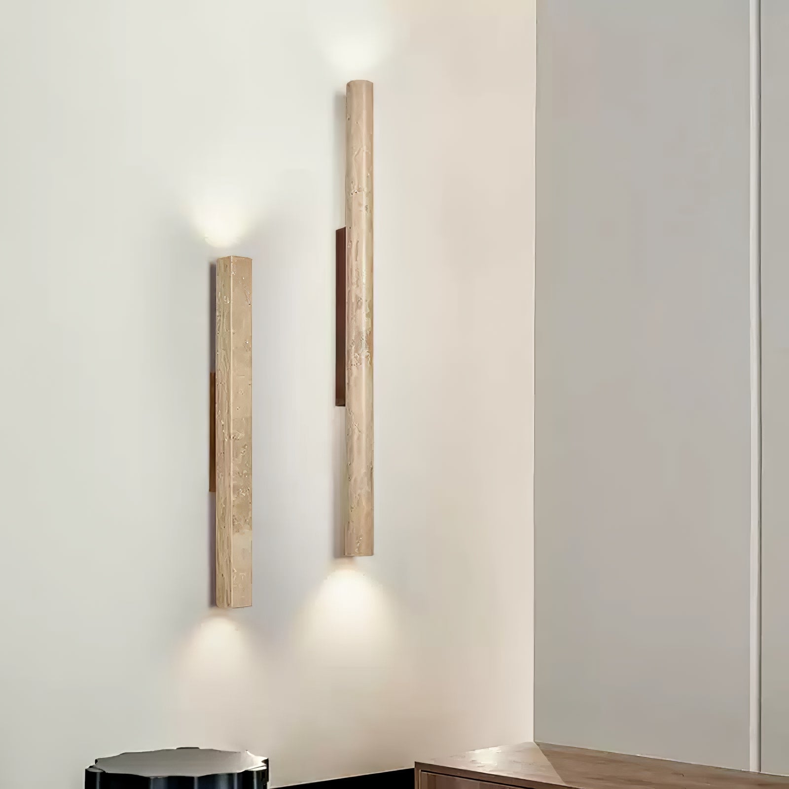Noriira Minimalist Travertine Wall Light