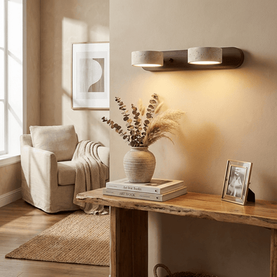 Neramere Travertine Duo Indoor Wall Light