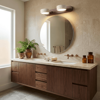 Neramere Travertine Duo Indoor Wall Light
