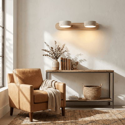 Neramere Travertine Duo Indoor Wall Light