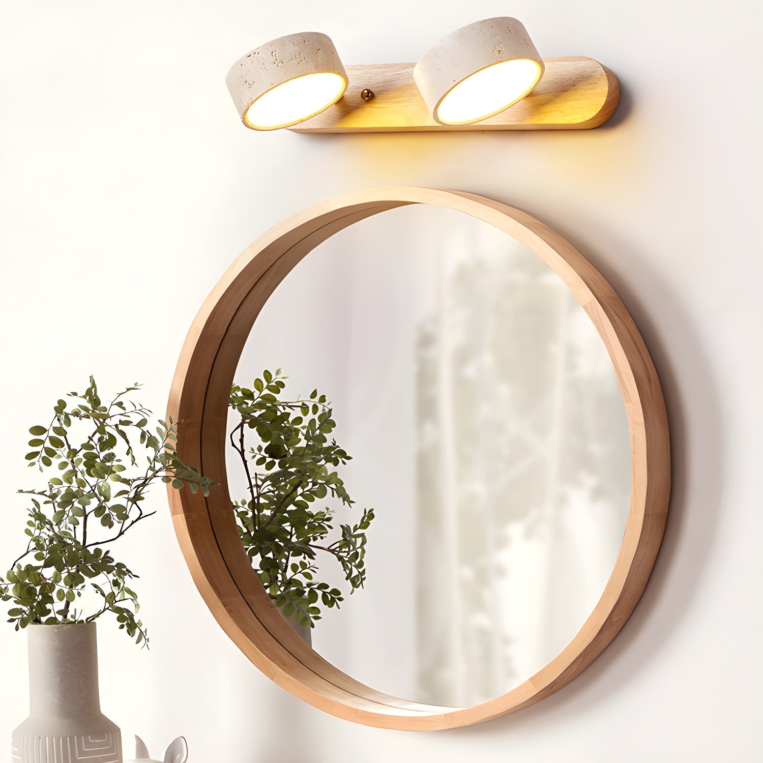 Neramere Travertine Duo Indoor Wall Light